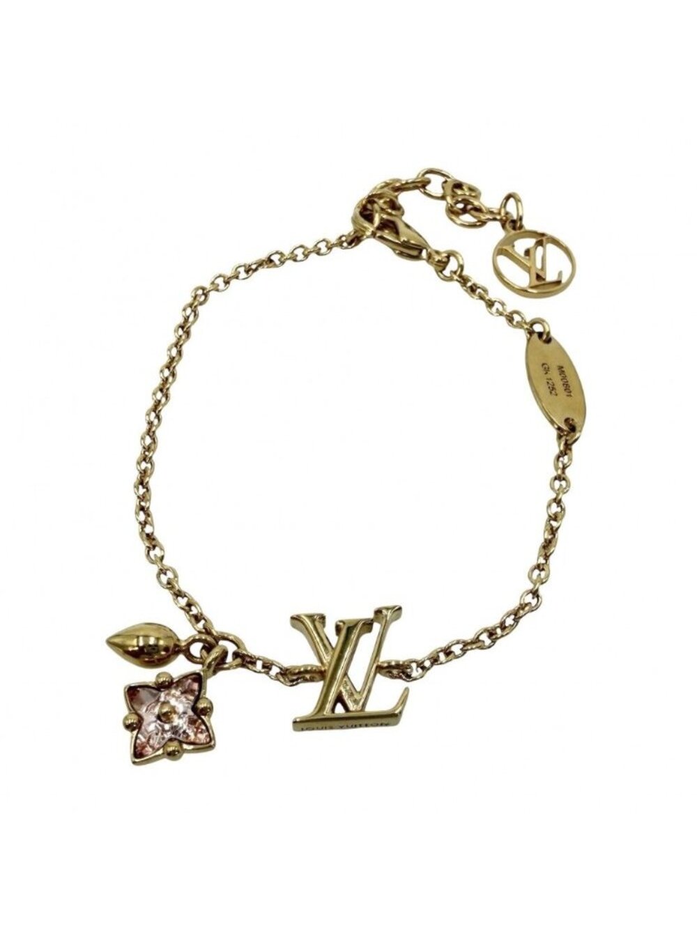 Louis Vuitton Bracelet Monogram Flower Loulou Glam Star Gold